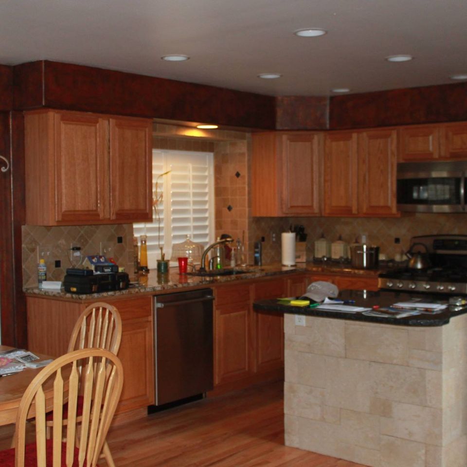 Kitchen remodeling and painting in meridian