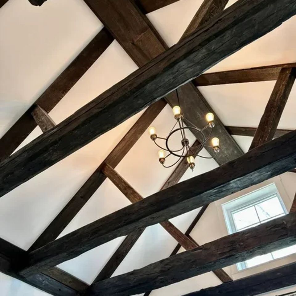 Historic ceiling wood beams