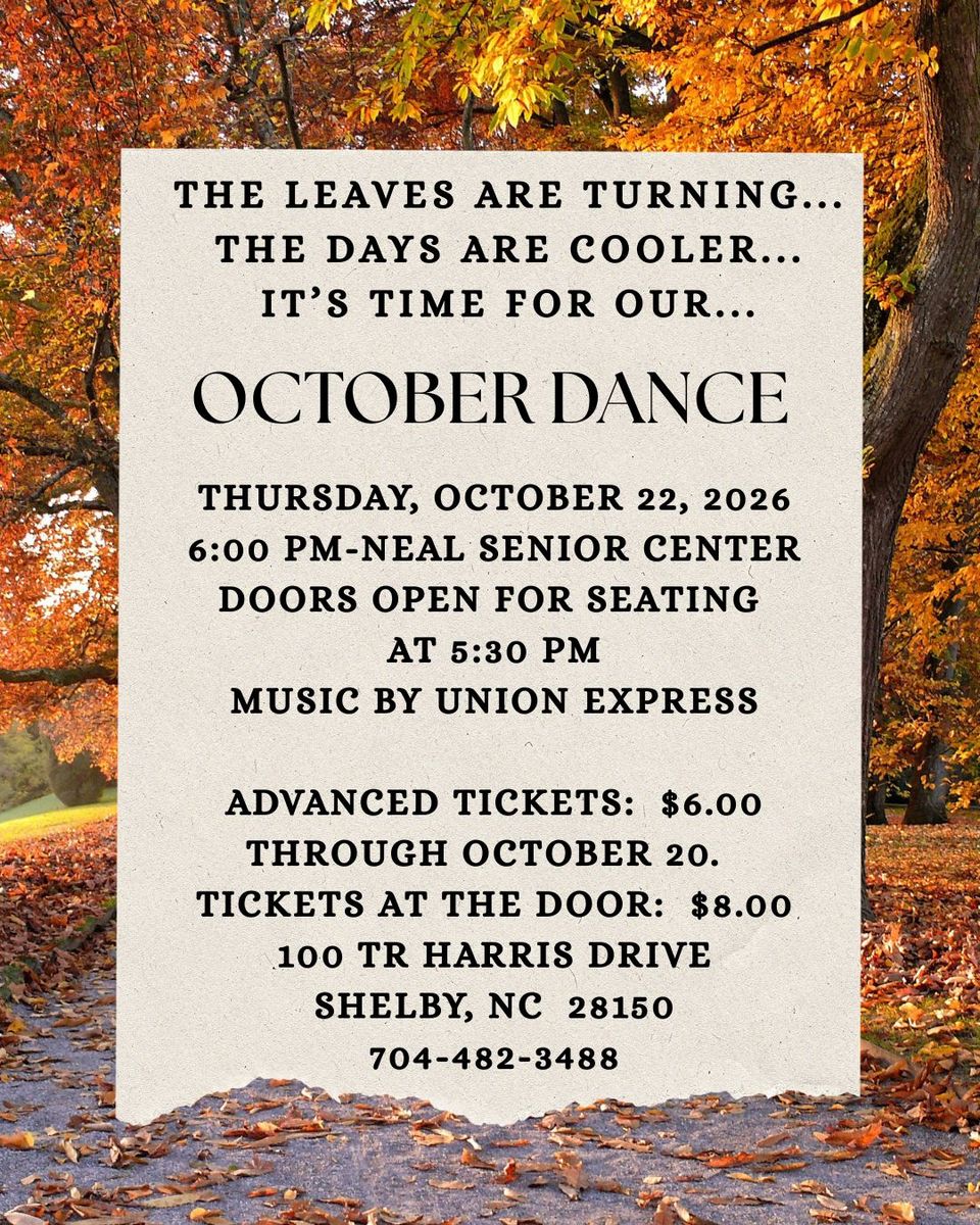 Poster october 2026 dance