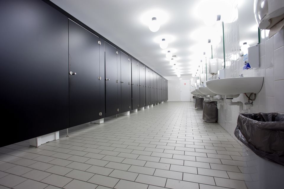 Web design for bathroom partition suppliers by Cannone Marketing.