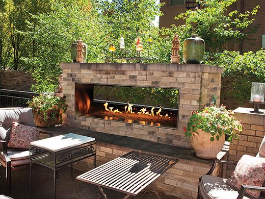 Outdoor Patio Fireplace
