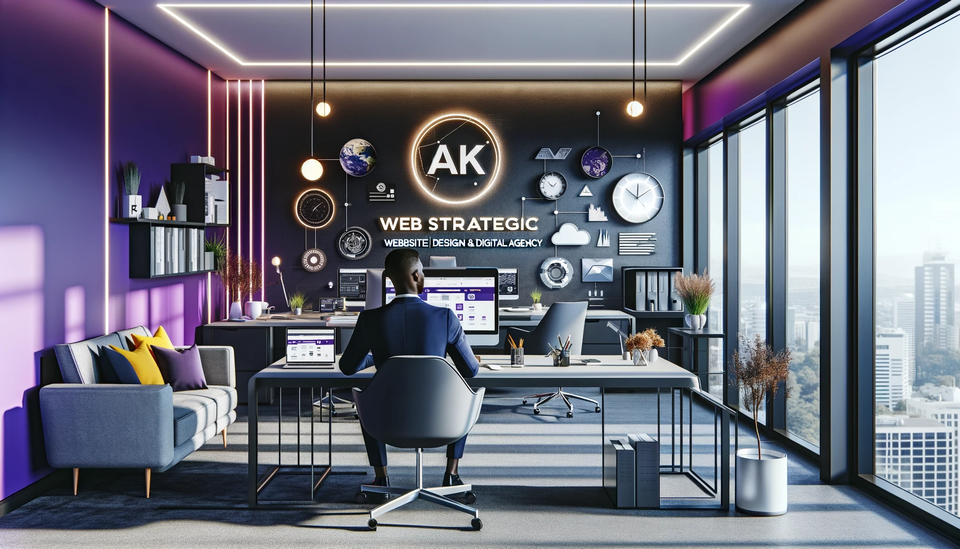 'ak webstrategic' website design   digital agency.