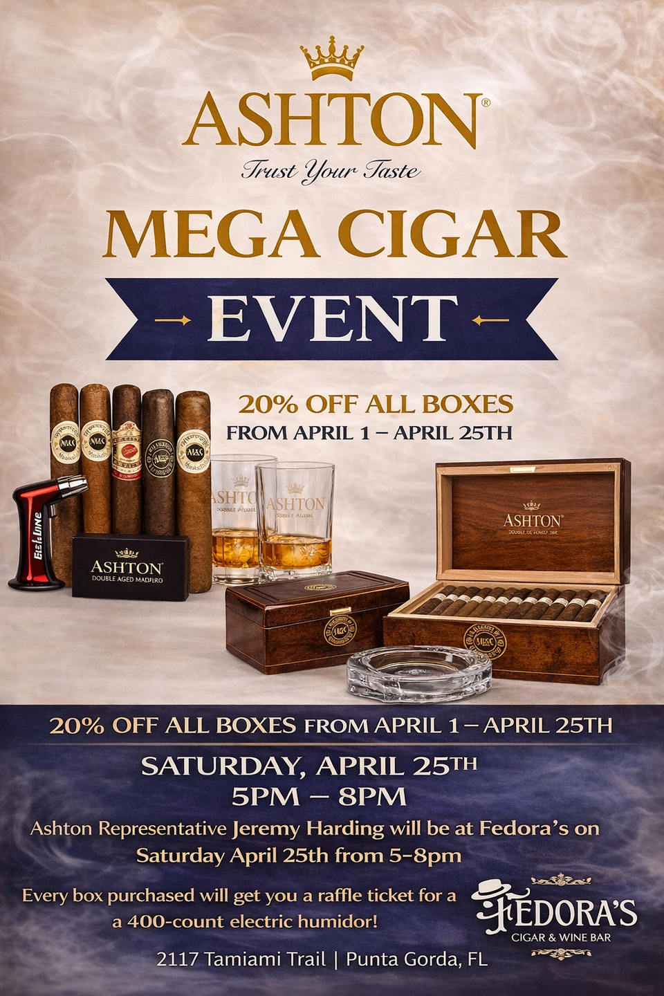 Ashton cigar event april 2026