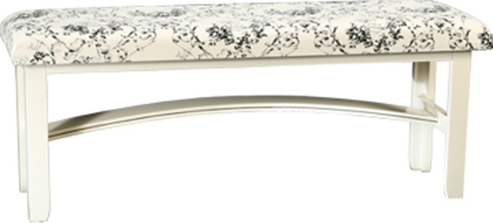 Nc louellen bench with fabric