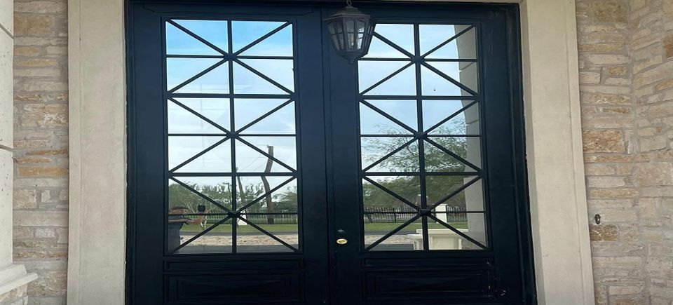 Exterior doors finished