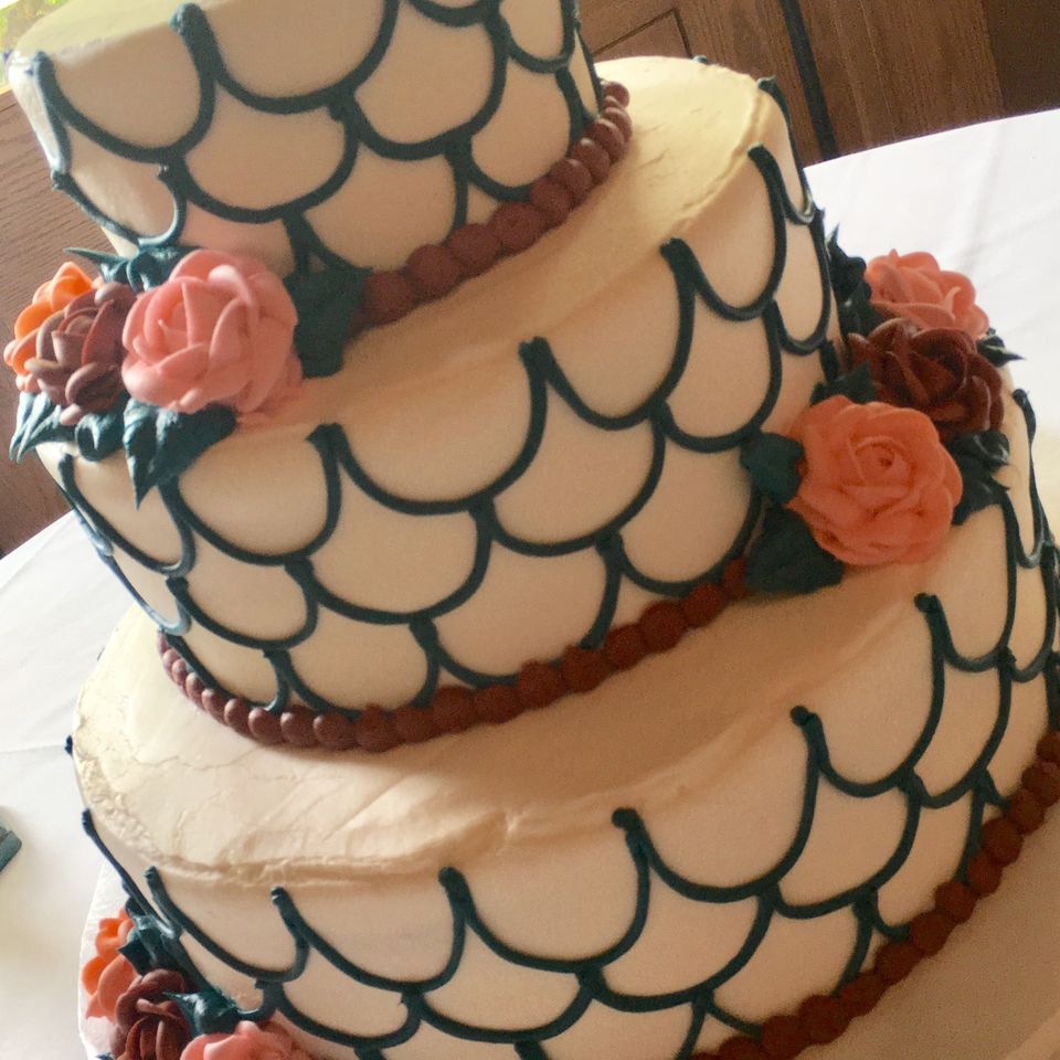 Duke bakery alton wedding cake20