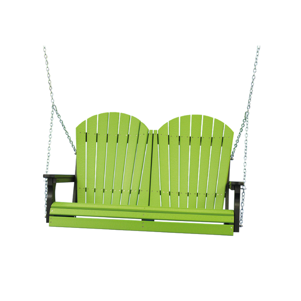 Hlf 4' adirondack swing lime green black