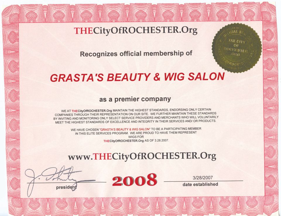 The city of rochesster org award