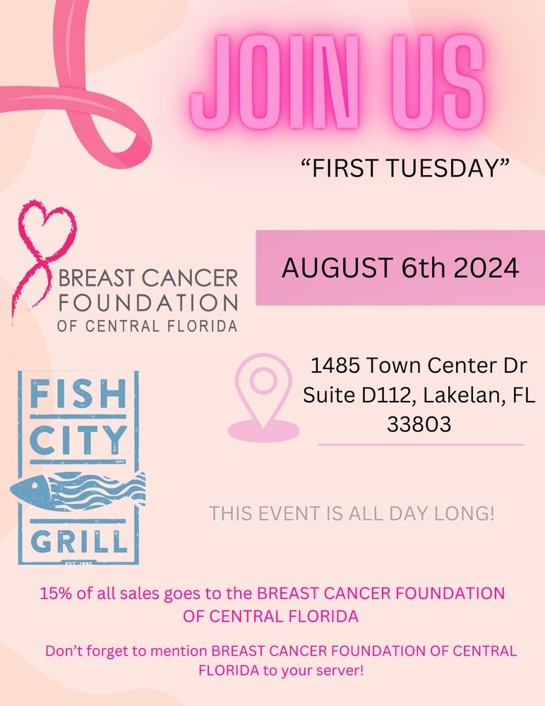 Breast cancer awareness month pink ribbon flyer