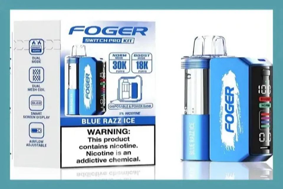 Foger Blue Razz Ice Disposable Vape