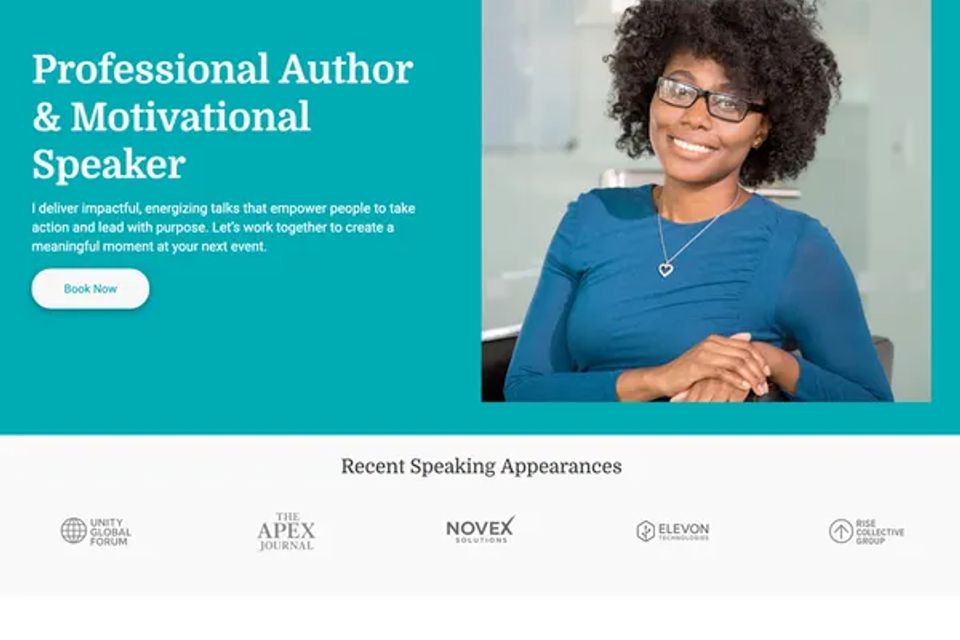 Professional speaker website design theme original