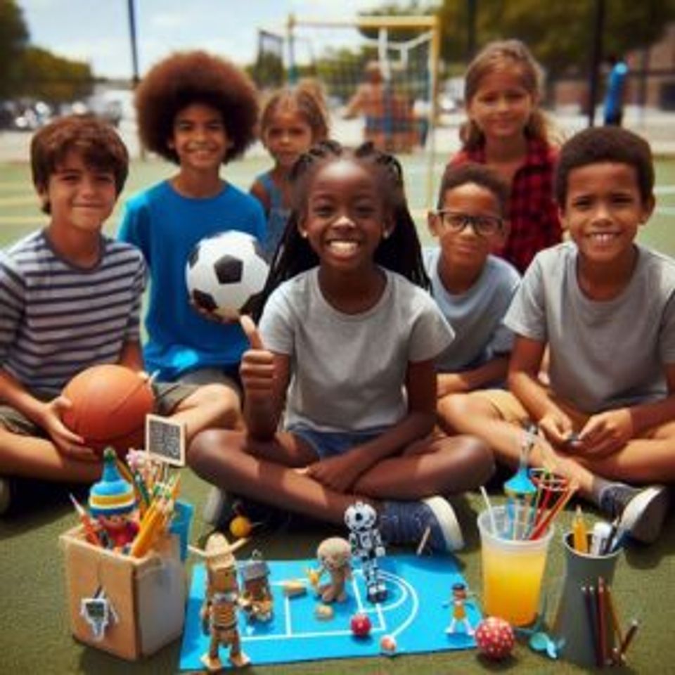 Kids having fun at activities like sports art stem academics in summer camp in baltimore 300x300