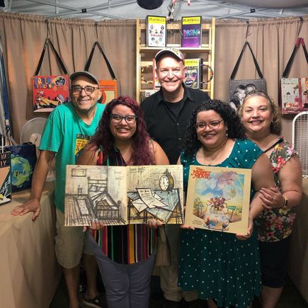 Women buying custom totes