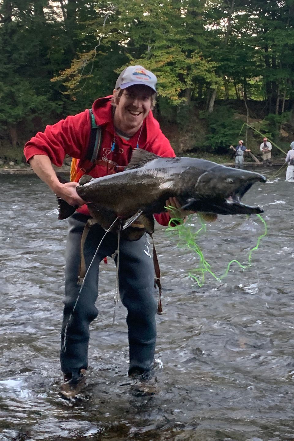 Remington Mahosky caught this 22" male, King Salmon weighing in at a whopping 26 pounds in Pulaski, NY