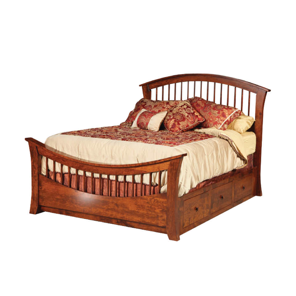 Nc rainbow bed with regular footboard
