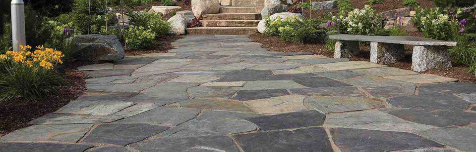 Flagstone patio