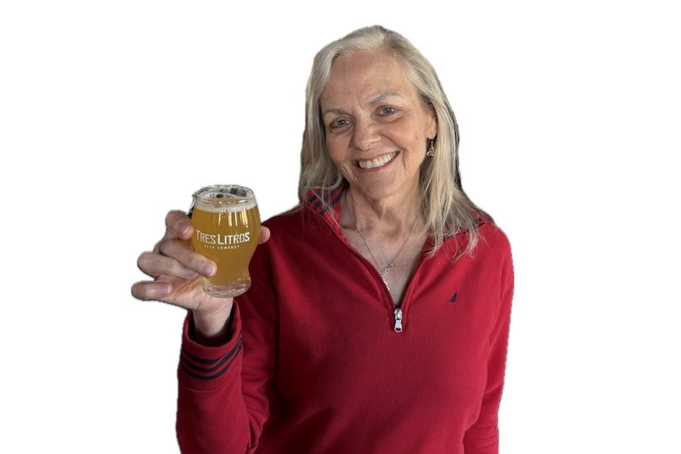 Beth with beer 2