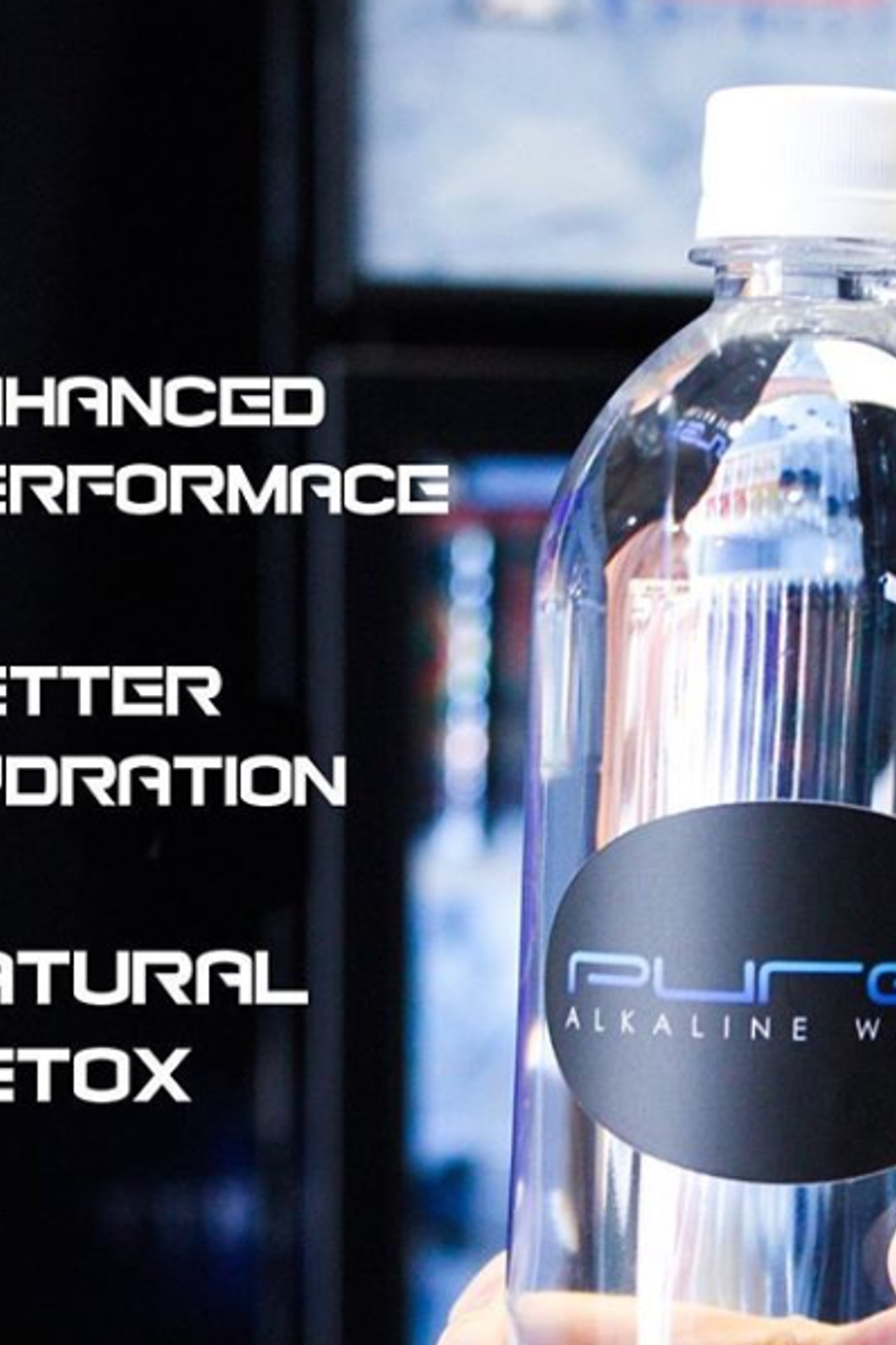 Water bottles pure alkaline water