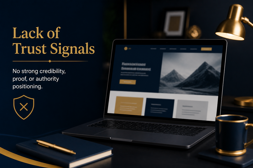 Lack of trust signals