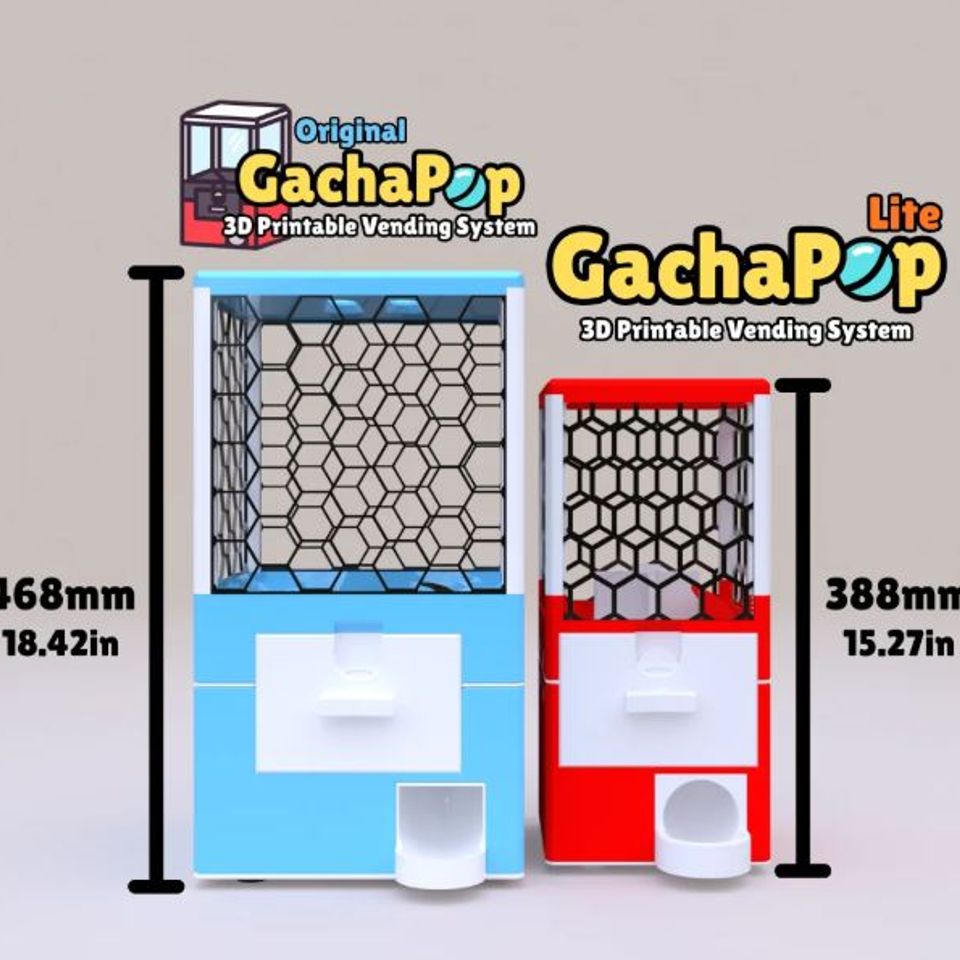 Gachapop 2 sizes 3dprintgarden 1