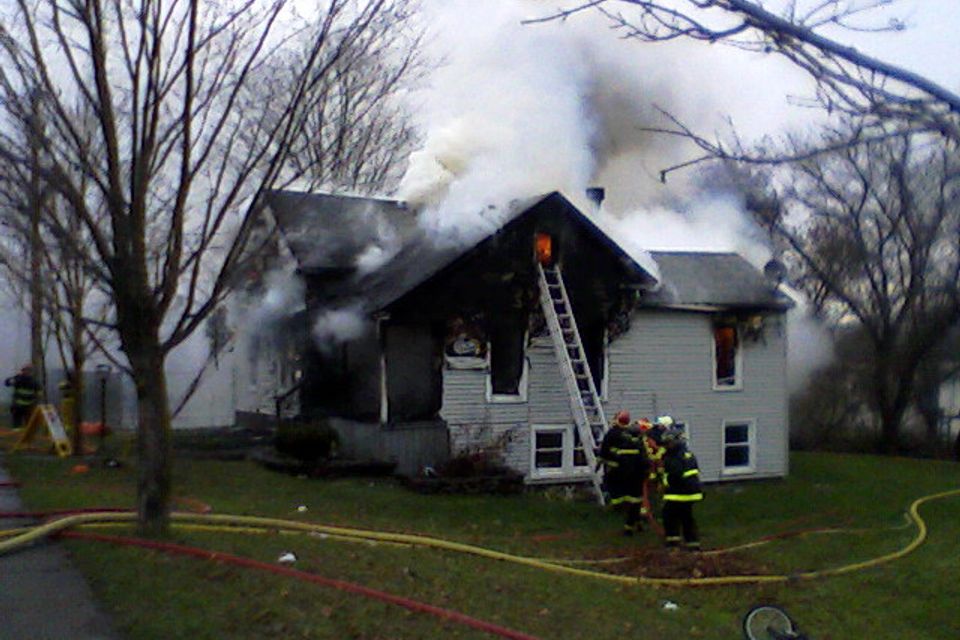 Leonardsville fire 11 08