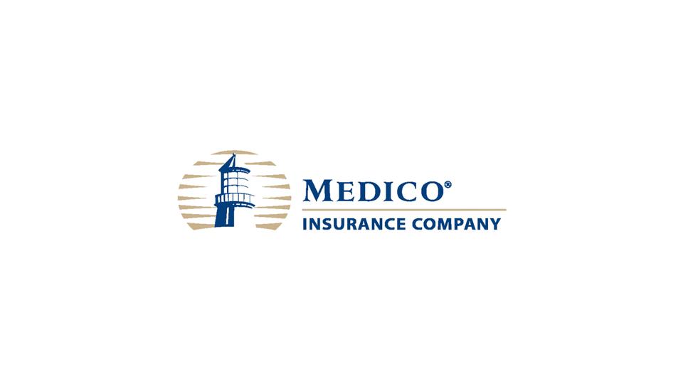 Medico logo (full white board)