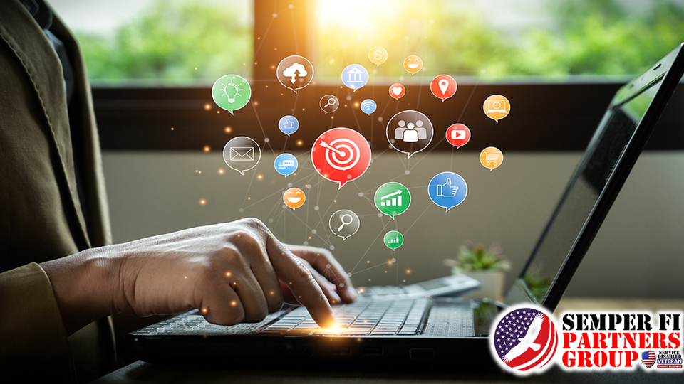 Logo  99 dollar social   blog posts   semper fi marketing solutions branded