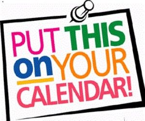 Mark your calendar