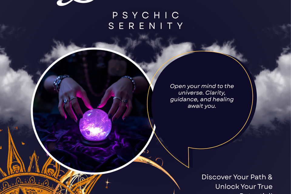Mystic serenity poster for psychics
