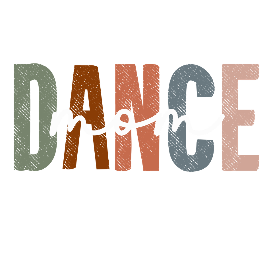 Affirmation   dance mom earth print wht 