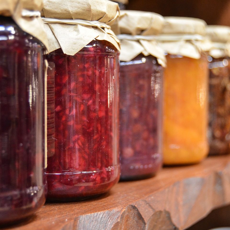 homemade jams and preserves