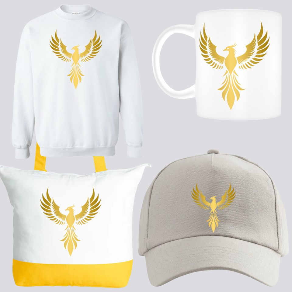 Phoenix sets tote bags  mugs  caps   sweatshirts   12