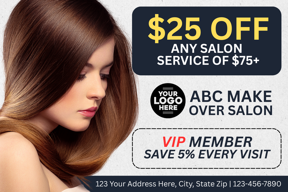 Hair salon postcards
