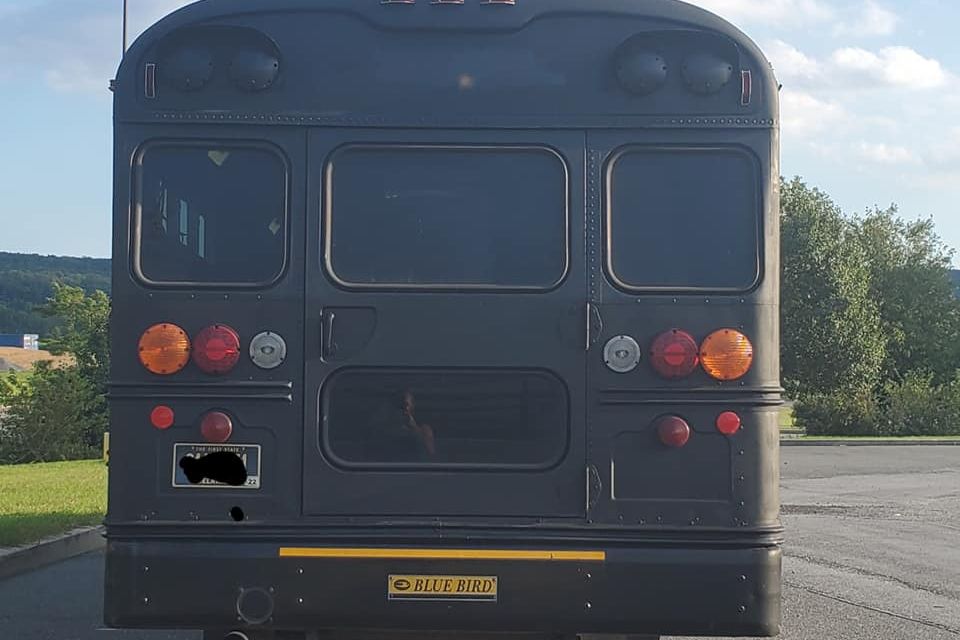 Black bus