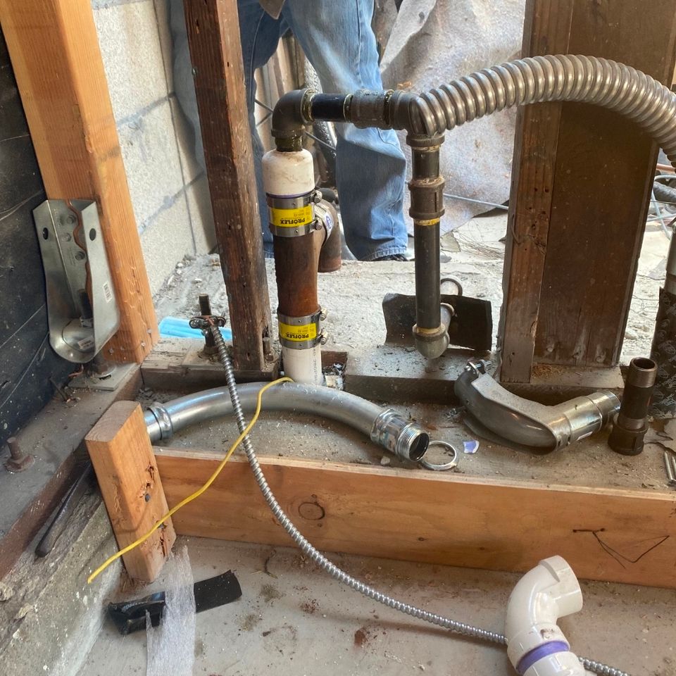 gas line repair done by Bernal's Plumbing