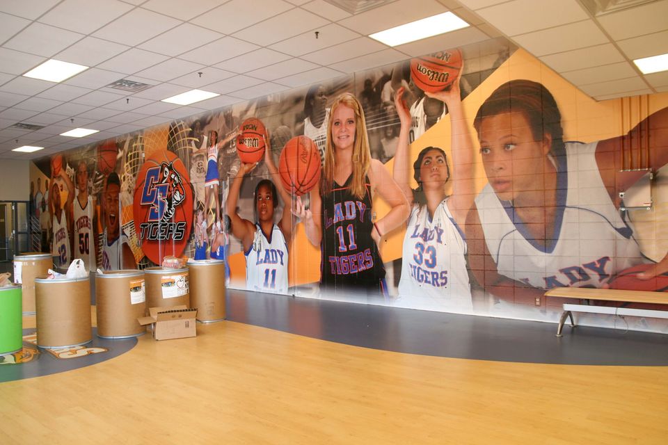 Wall Wrap for Chattanooga State Gym Printree