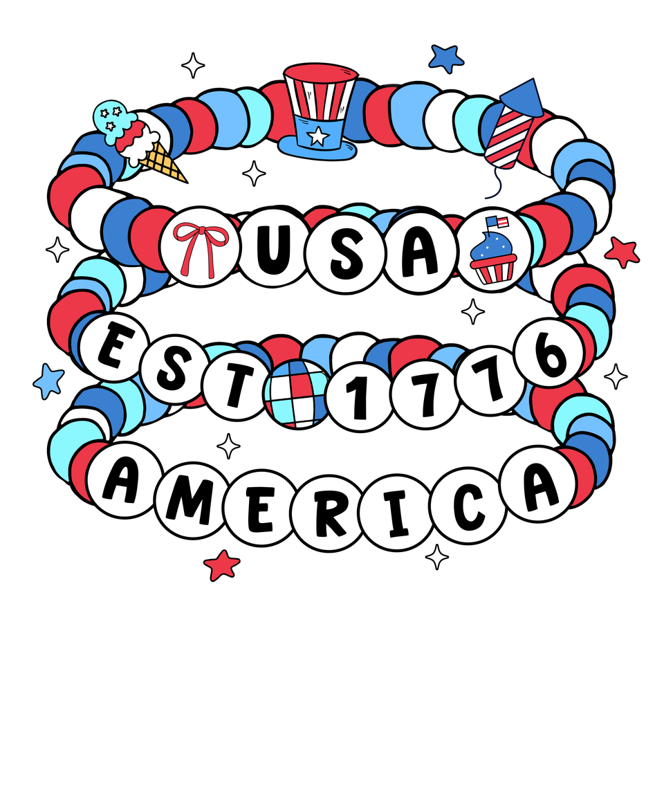 Patriotic   america bracelets design