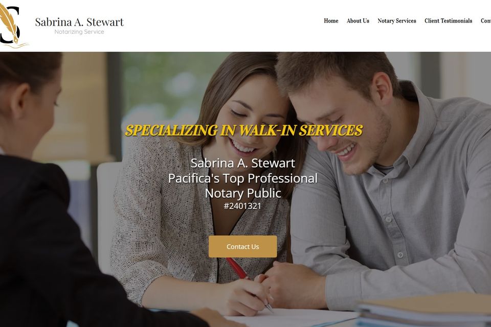 Sabrina a. stewart notarizing service