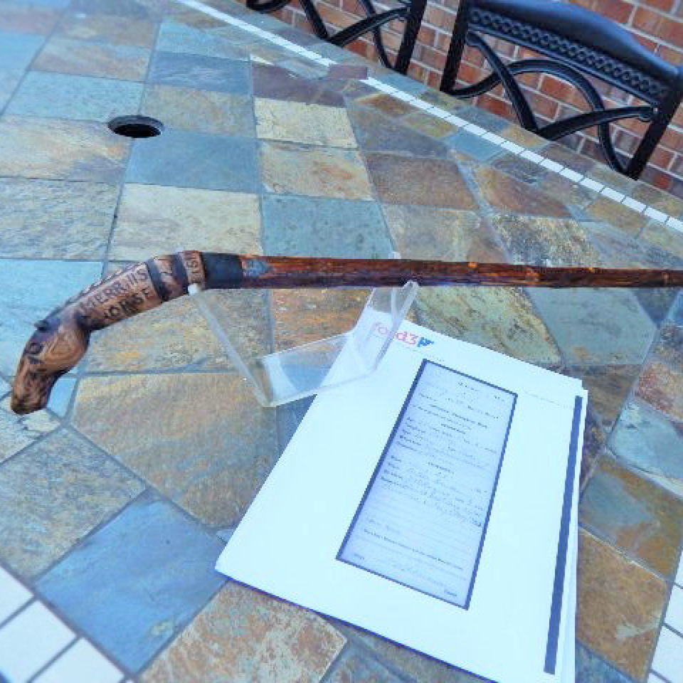 Cw vets carved horse head cane id'ed merrill's hor files620170913 28691 13ouhzn
