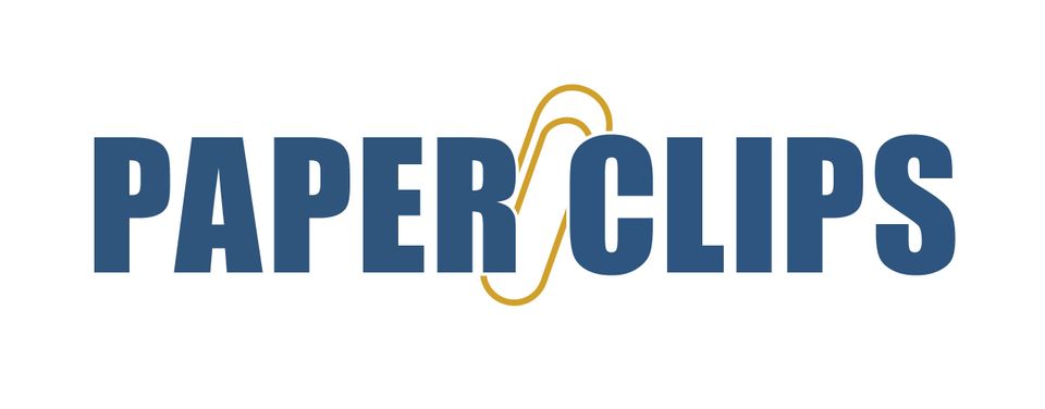 Paperclips mast head blue