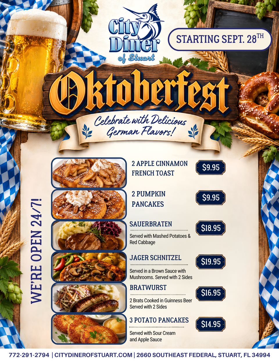 Oktoberfest menu (8.5 x 11 in)