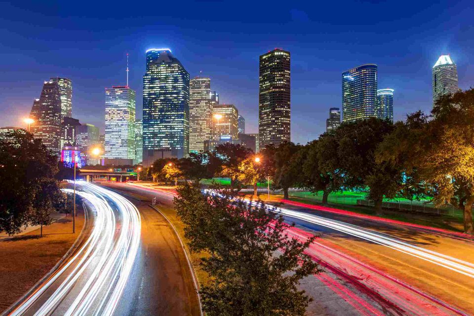 Downtown night image