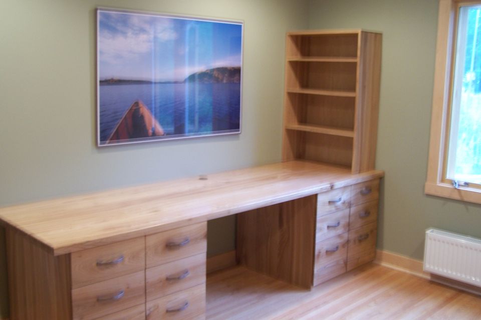 Commerial office desk red elm