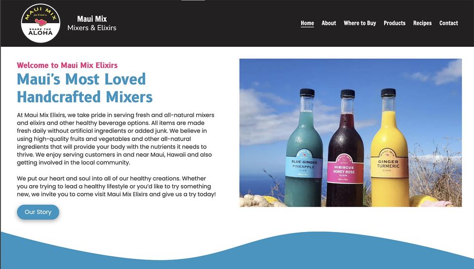Mauimix website designer