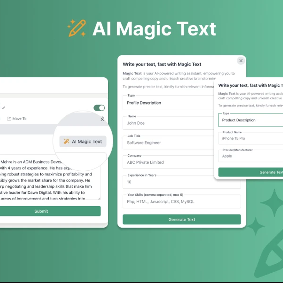 Digital business cards   ai magic text 28