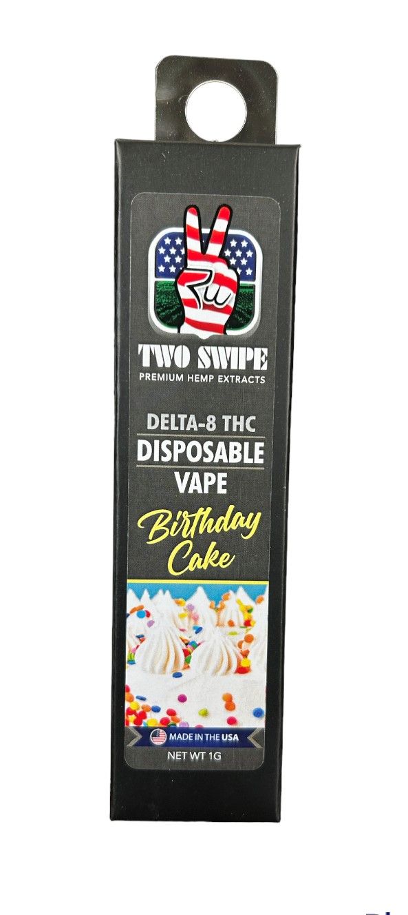 Two swipe vape bday cake front