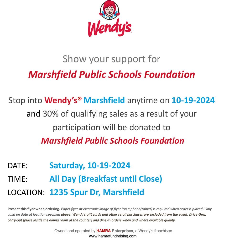 Marshfield public schools foundation   10 19 2024