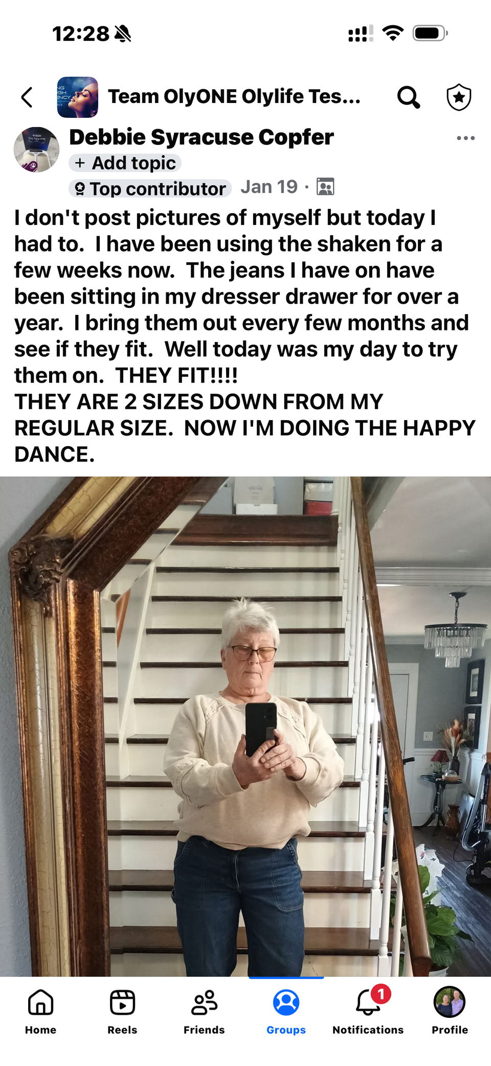 Debbie shaken