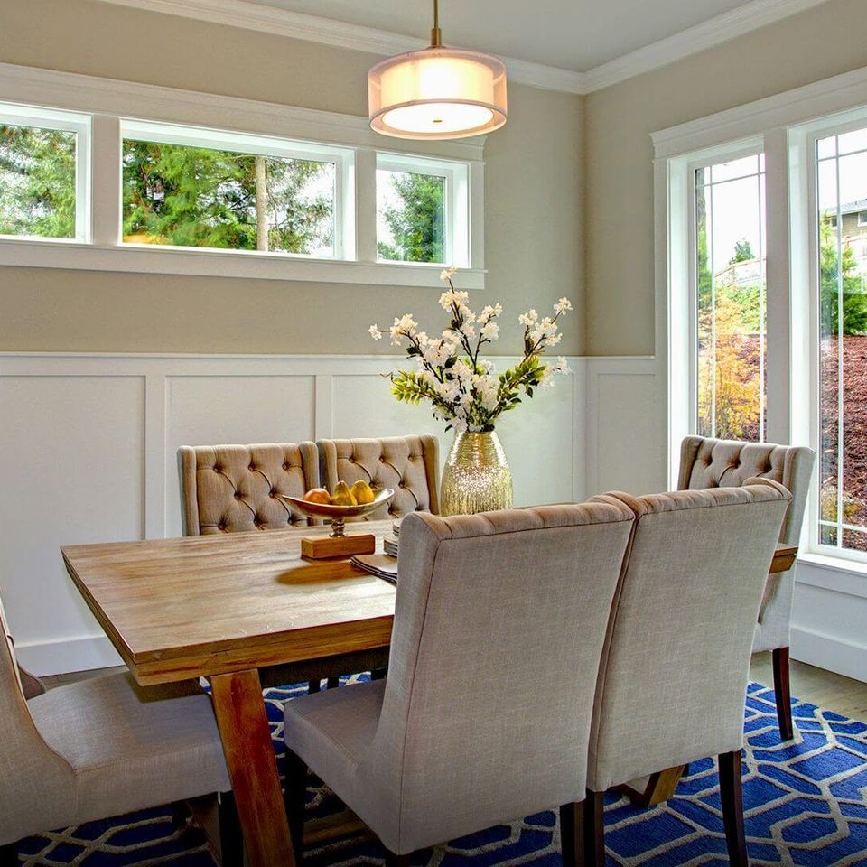 Dining room large windows