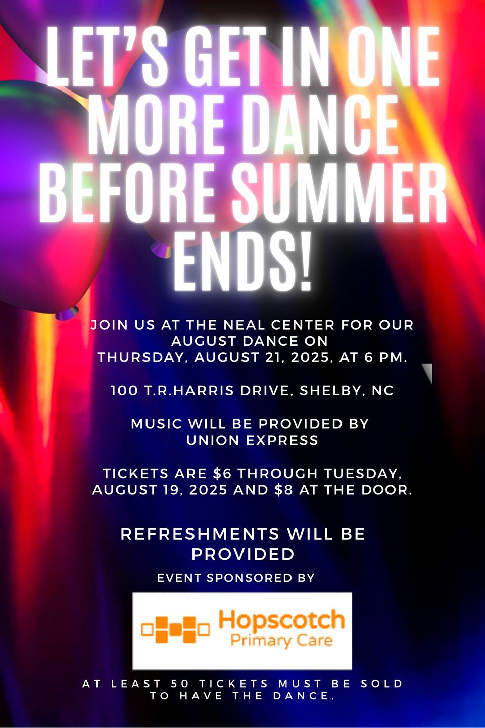Poster august 2025 dance
